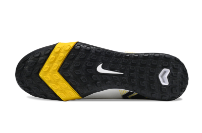 KM x Nike Air Zoom Mercurial Superfly 10 Elite TF Artificial Turf Soccer Shoes - White/Black/Yellow