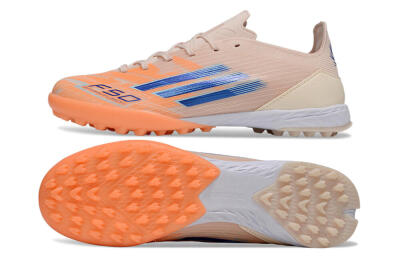 Adidas F50 Pro TF Artificial Turf Soccer Shoes - Pink/Orange/Blue