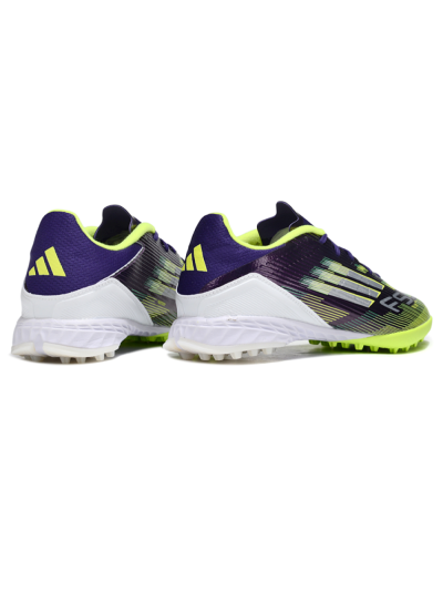 Adidas F50 Pro TF Artificial Turf Soccer Shoes - Purple/Silver/Yellow