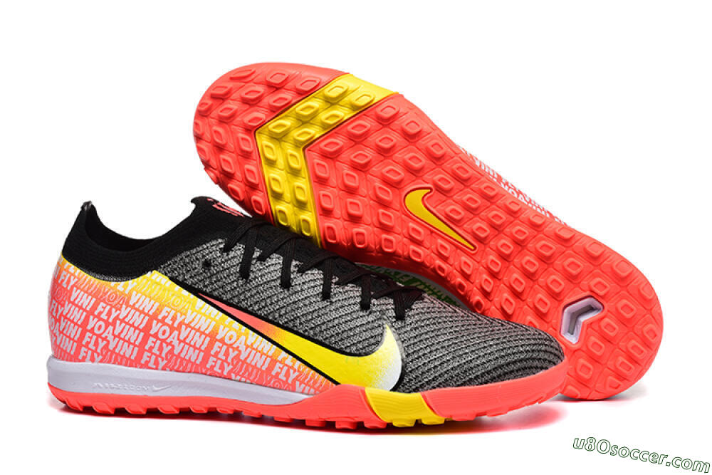 Nike Air Zoom Mercurial Vapor 16 Elite TF Artificial Turf Soccer Shoes - Black/Yellow/Red 1