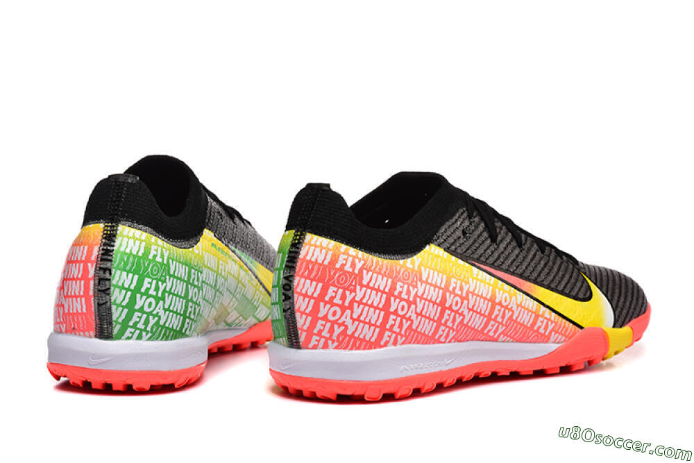 Nike Air Zoom Mercurial Vapor 16 Elite TF Artificial Turf Soccer Shoes - Black/Yellow/Red 5