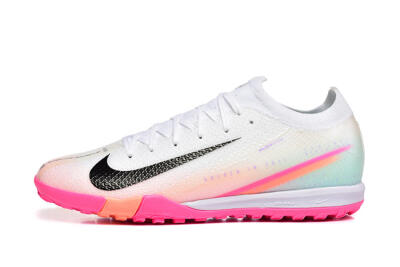 Nike Air Zoom Mercurial Vapor 16 Elite TF Artificial Turf Soccer Shoes - White/Black/Pink