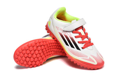 Adidas F50 Elite TF Artificial Turf Soccer Shoes - White/Red/Yellow