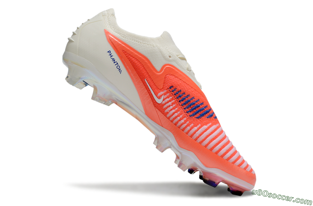 Nike Phantom 6 Low Elite FG Firm Ground Soccer Cleats - Red/White/Black 5