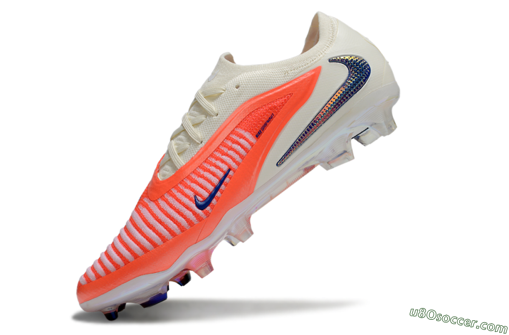 Nike Phantom 6 Low Elite FG Firm Ground Soccer Cleats - Red/White/Black 6