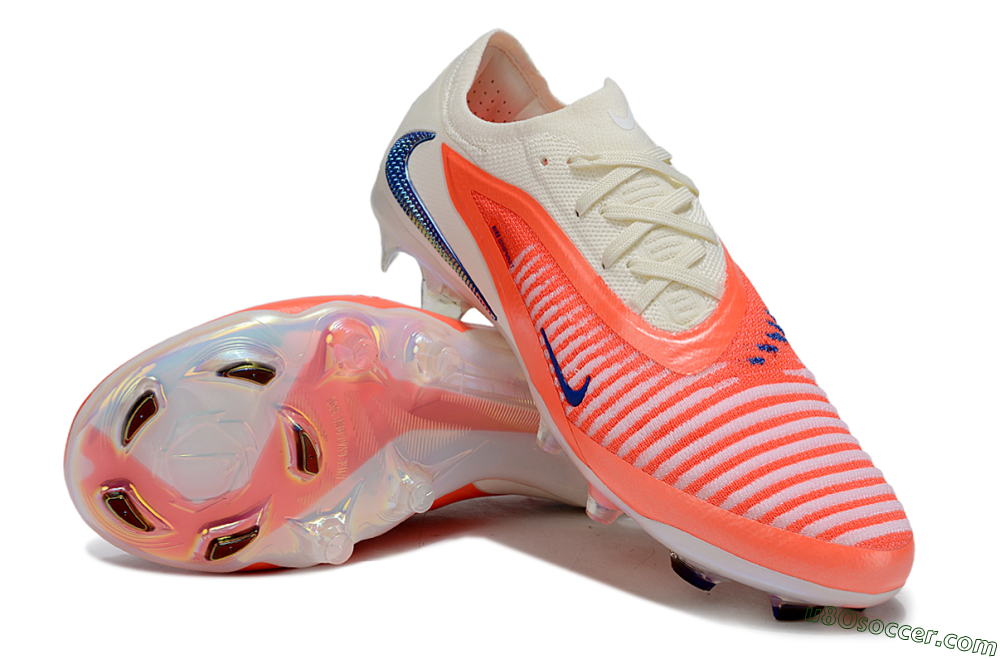 Nike Phantom 6 Low Elite FG Firm Ground Soccer Cleats - Red/White/Black 4