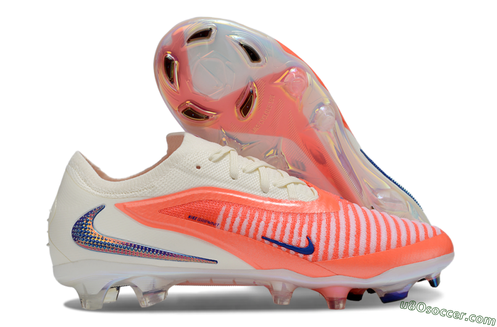 Nike Phantom 6 Low Elite FG Firm Ground Soccer Cleats - Red/White/Black 1