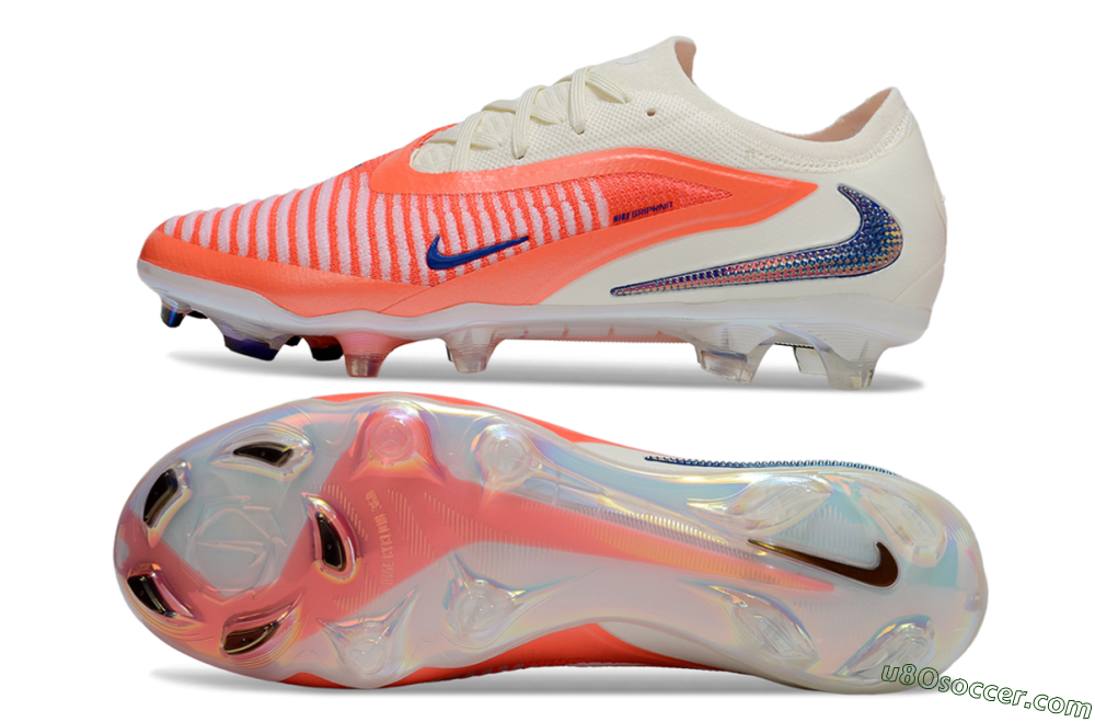 Nike Phantom 6 Low Elite FG Firm Ground Soccer Cleats - Red/White/Black 0