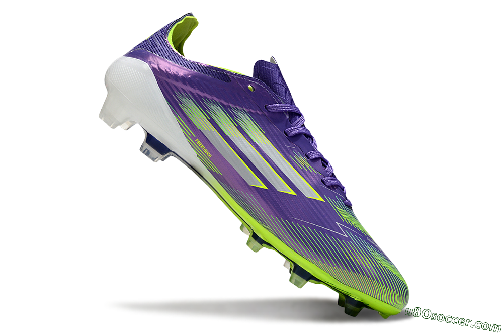 Adidas F50 Elite FG Firm Ground Soccer Cleats - Purple/Yellow/White 5