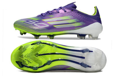 Adidas F50 Elite FG Firm Ground Soccer Cleats - Purple/Yellow/White