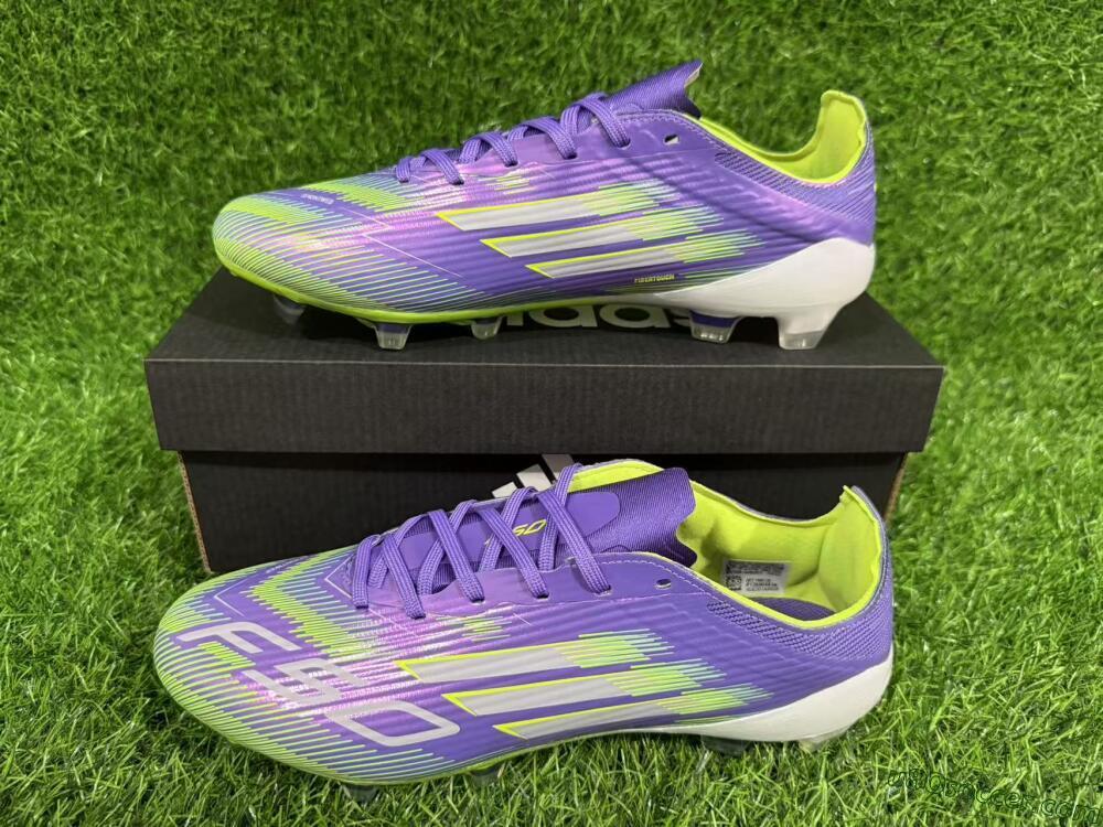 Adidas F50 Elite FG Firm Ground Soccer Cleats - Purple/Yellow/White