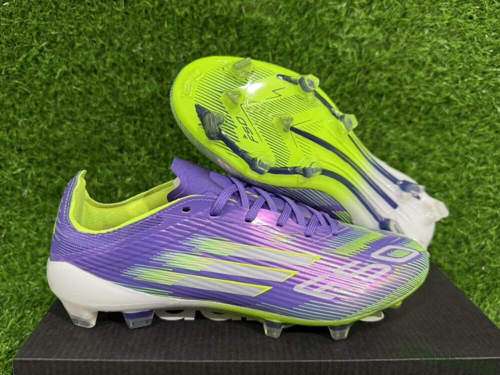 Adidas F50 Elite FG Firm Ground Soccer Cleats - Purple/Yellow/White