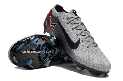 KM x Nike Air Zoom Mercurial Vapor 16 Elite FG Firm Ground Soccer Cleats - Grey/Black/Red
