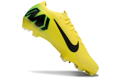 KM x Nike Air Zoom Mercurial Vapor 16 Elite FG Firm Ground Soccer Cleats - Yellow/Black/Green