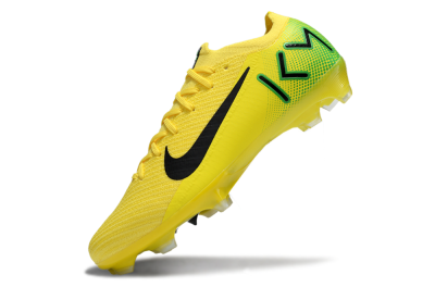 KM x Nike Air Zoom Mercurial Vapor 16 Elite FG Firm Ground Soccer Cleats - Yellow/Black/Green