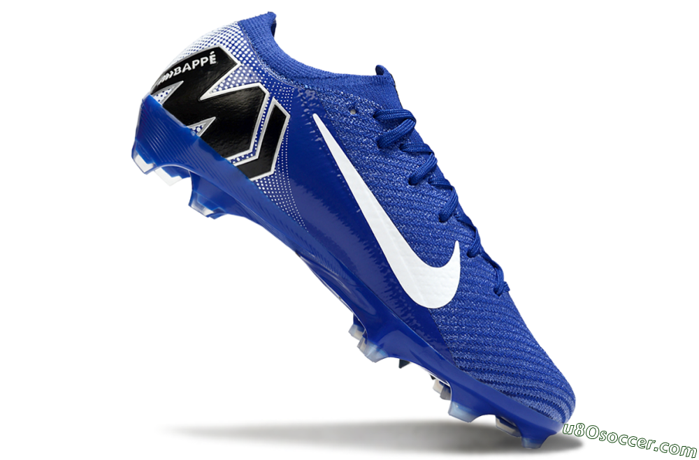 KM x Nike Air Zoom Mercurial Vapor 16 Elite FG Firm Ground Soccer Cleats - Blue/White/Black 5
