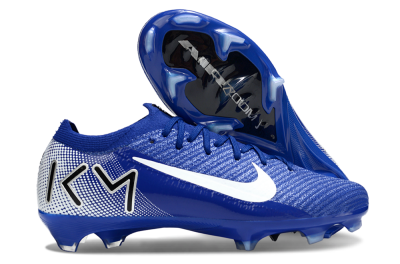 KM x Nike Air Zoom Mercurial Vapor 16 Elite FG Firm Ground Soccer Cleats - Blue/White/Black