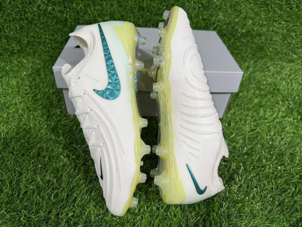 Nike Phantom GX 2 Elite AG Artificial Grass Soccer Cleats - Beige/Black/Jade