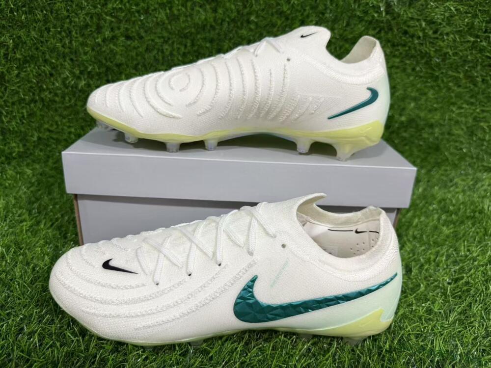Nike Phantom GX 2 Elite AG Artificial Grass Soccer Cleats - Beige/Black/Jade