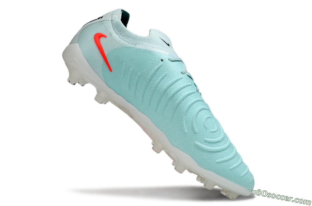 Nike Phantom GX 2 Elite AG Artificial Grass Soccer Cleats - Jade/Red/White 5