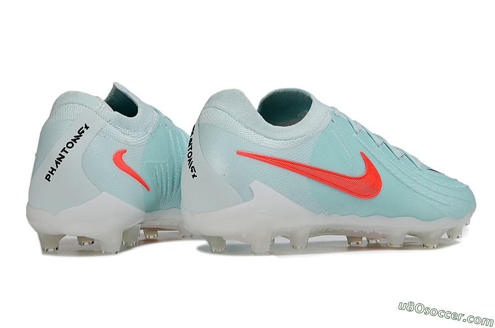 Nike Phantom GX 2 Elite AG Artificial Grass Soccer Cleats - Jade/Red/White 7
