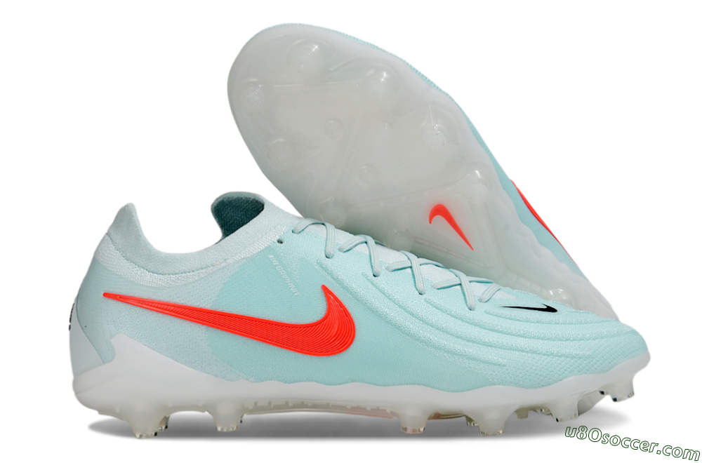 Nike Phantom GX 2 Elite AG Artificial Grass Soccer Cleats - Jade/Red/White 1