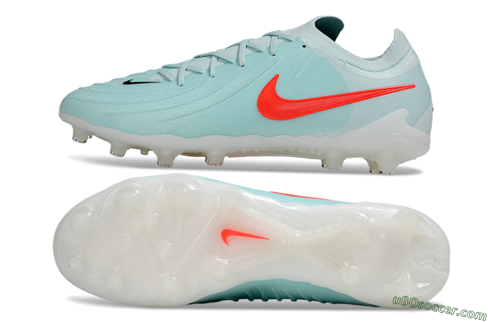 Nike Phantom GX 2 Elite AG Artificial Grass Soccer Cleats - Jade/Red/White 0