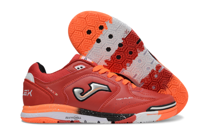 Joma Top Flex IC Indoor & Futsal Soccer Shoes - Red/Silver/Black