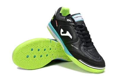 Joma Top Flex IC Indoor & Futsal Soccer Shoes - Black/White/Yellow