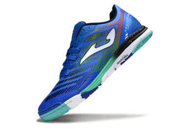 Joma Top Flex IC Indoor & Futsal Soccer Shoes - Blue/White/Yellow