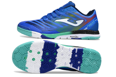 Joma Top Flex IC Indoor & Futsal Soccer Shoes - Blue/White/Yellow