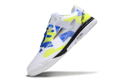 Joma Top Flex IC Indoor & Futsal Soccer Shoes - White/Blue/Yellow