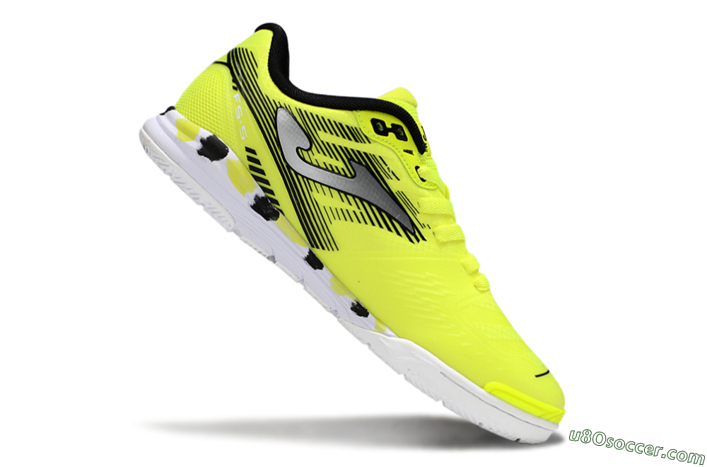 Joma Top Flex IC Indoor & Futsal Soccer Shoes - Yellow/Silver/Black 4