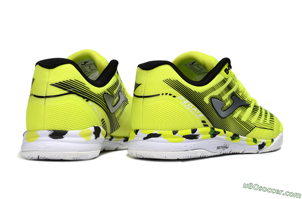 Joma Top Flex IC Indoor & Futsal Soccer Shoes - Yellow/Silver/Black 6