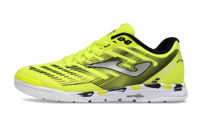 Joma Top Flex IC Indoor & Futsal Soccer Shoes - Yellow/Silver/Black