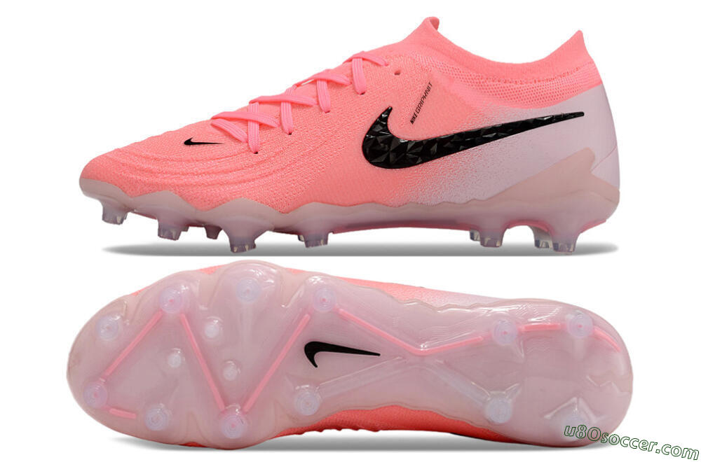 Nike Phantom GX 2 Elite AG Artificial Grass Soccer Cleats - Pink/Black 0