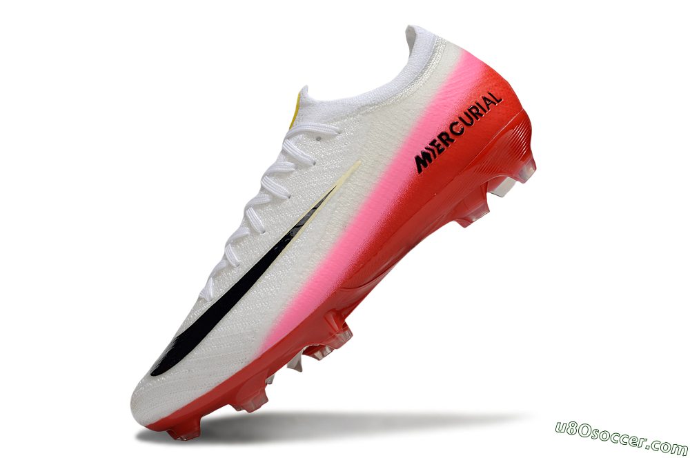 Nike Air Zoom Mercurial Vapor 16 Elite FG Firm Ground Soccer Cleats - White/Pink/Red 5