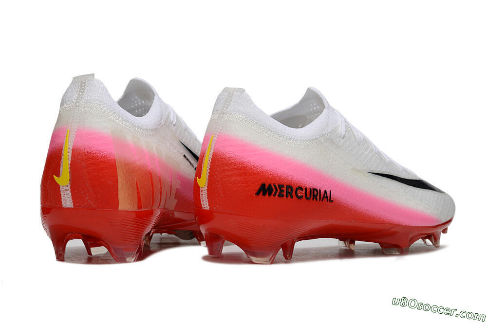 Nike Air Zoom Mercurial Vapor 16 Elite FG Firm Ground Soccer Cleats - White/Pink/Red 6