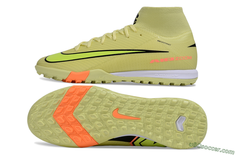 Nike Air Zoom Mercurial Superfly 10 Elite TF Artificial Turf Soccer Shoes - Yellow/Black/Red 0