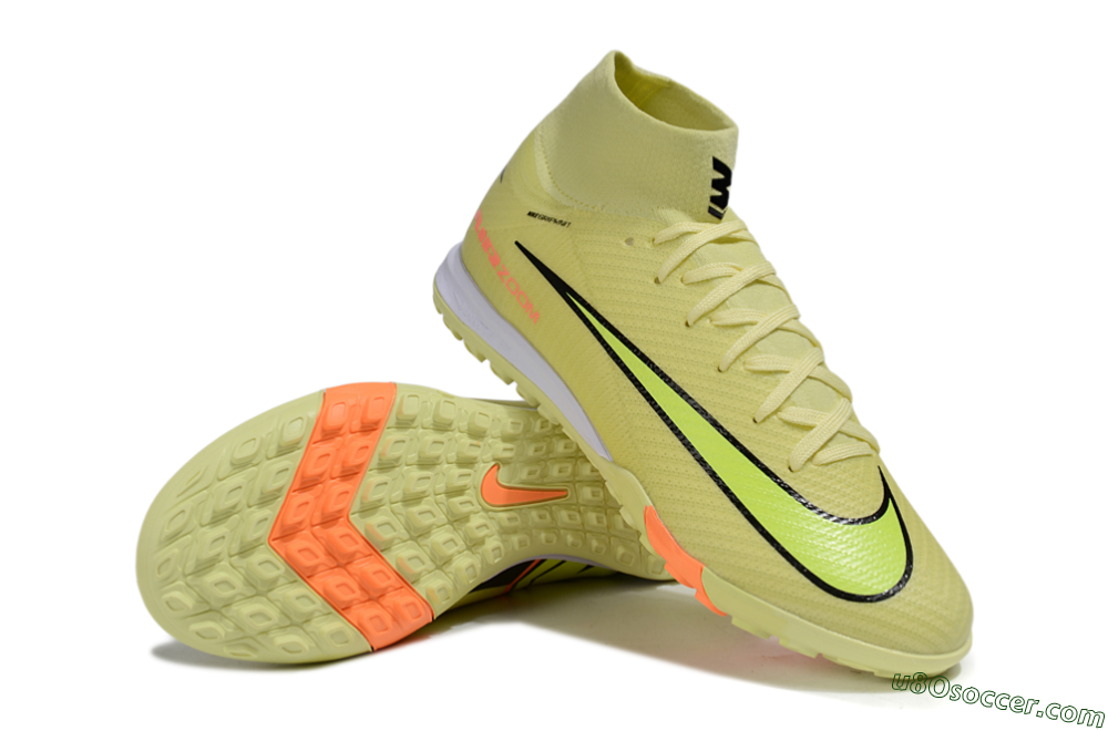 Nike Air Zoom Mercurial Superfly 10 Elite TF Artificial Turf Soccer Shoes - Yellow/Black/Red 3