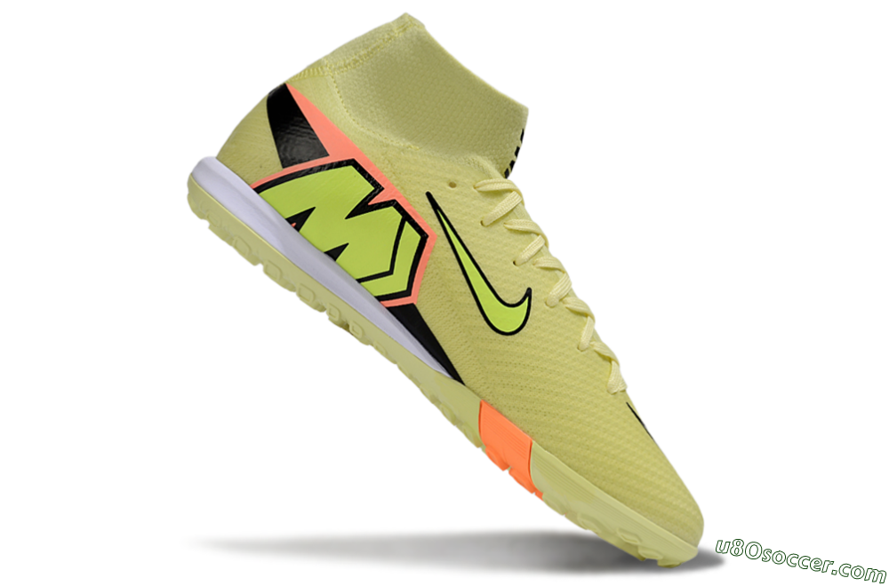 Nike Air Zoom Mercurial Superfly 10 Elite TF Artificial Turf Soccer Shoes - Yellow/Black/Red 4
