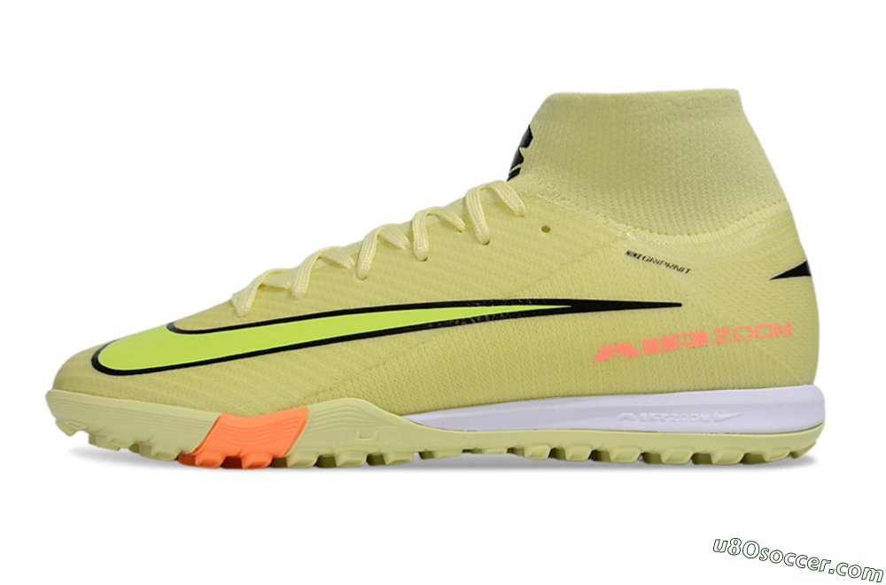 Nike Air Zoom Mercurial Superfly 10 Elite TF Artificial Turf Soccer Shoes - Yellow/Black/Red 2