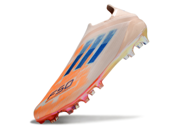 Adidas F50 Elite Laceless FG Firm Ground Soccer Cleats - Pink/Orange/Blue