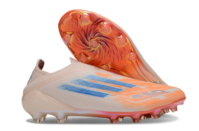 Adidas F50 Elite Laceless FG Firm Ground Soccer Cleats - Pink/Orange/Blue
