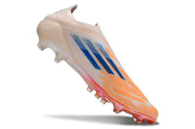 Adidas F50 Elite Laceless FG Firm Ground Soccer Cleats - Pink/Orange/Blue