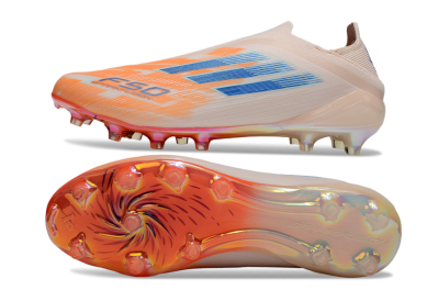 Adidas F50 Elite Laceless FG Firm Ground Soccer Cleats - Pink/Orange/Blue