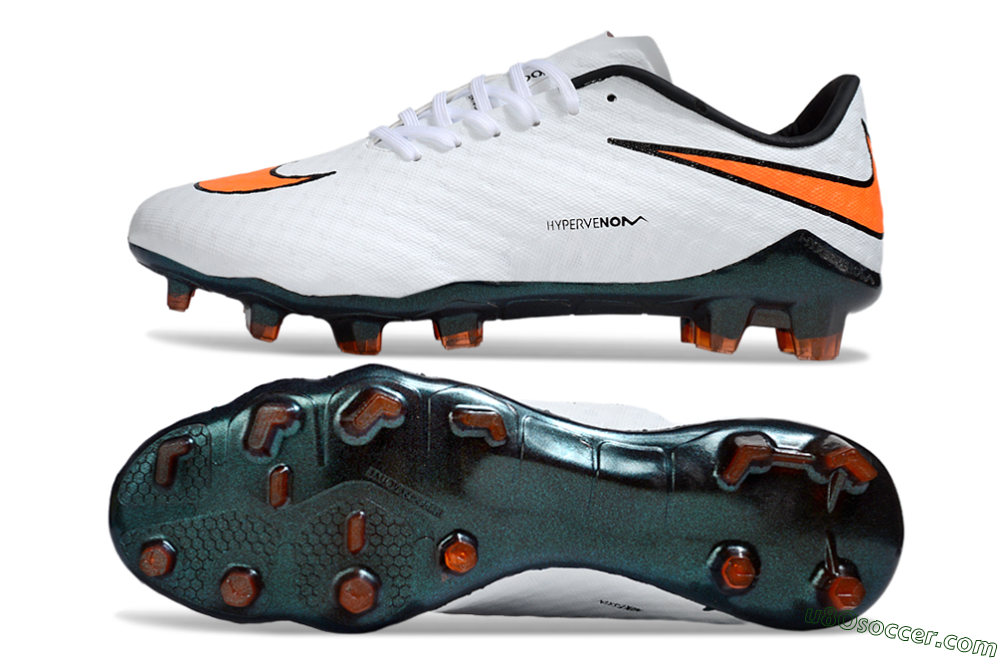 Nike Hypervenom Phantom RGN SE FG Firm Ground Soccer Cleats - White/Black/Orange 0
