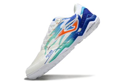 Joma Top Flex IC Indoor & Futsal Soccer Shoes - White/Blue/Red