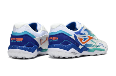 Joma Top Flex IC Indoor & Futsal Soccer Shoes - White/Blue/Red