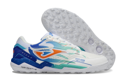 Joma Top Flex IC Indoor & Futsal Soccer Shoes - White/Blue/Red